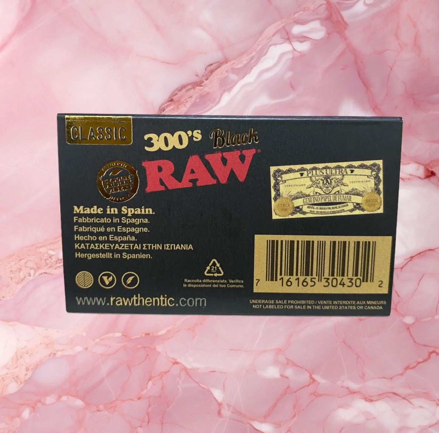 Papel Raw Black 300 1 1/4